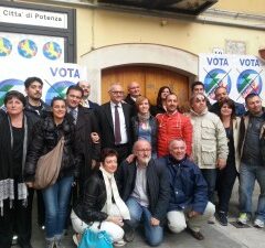 Comizio di chiusura Amministrative di Potenza con il Sen. Mario Mauro e il candidato Sindaco Dario De Luca