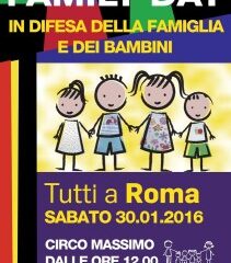 FAMILY DAY/Mauro: noi sotto striscione “si scrive Cirinnà, si legge Renzi-Alfano”