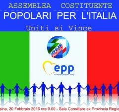 SICILIA/Assemblea costituente dei Popolari per l’Italia