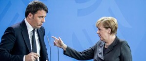 Angela Merkel receives Renzi in Berlin