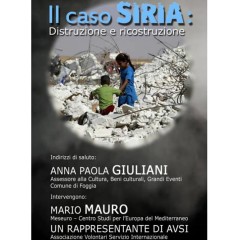 Mario Mauro a Foggia a parlare di Siria per Avsi